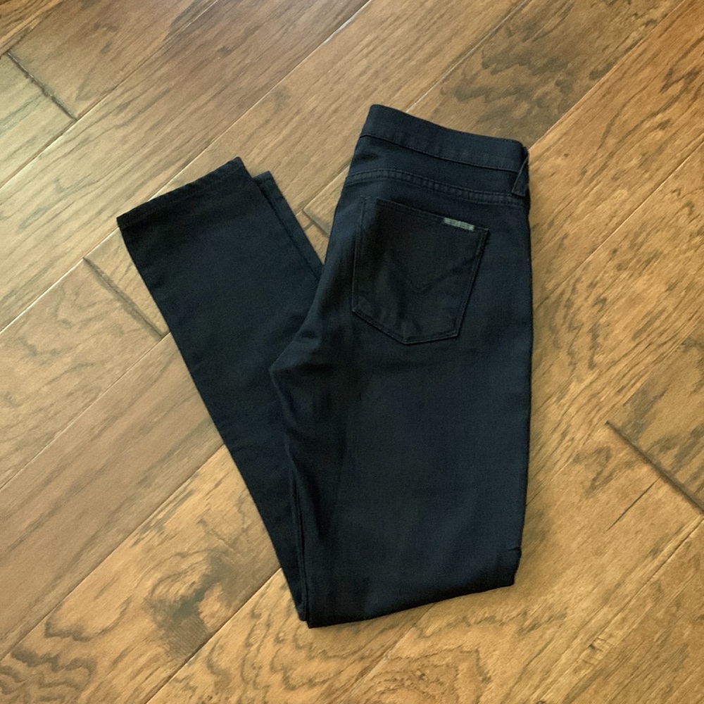 Hudson Colette midrise skinny black jeans